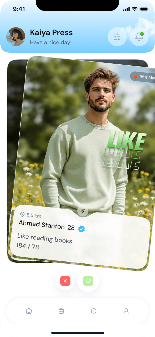 Like and match with people